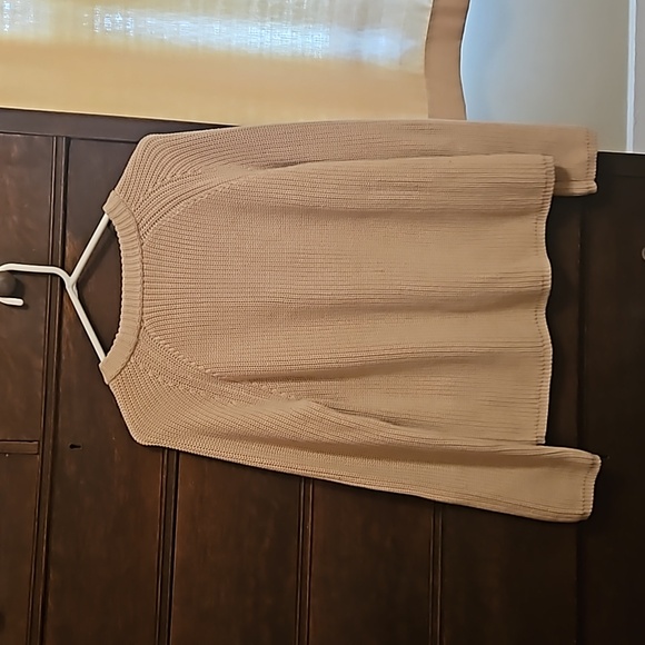Jenni Kayne Cotton Fisherman Sweater Oatmeal (retail 345$) - Picture 4 of 11